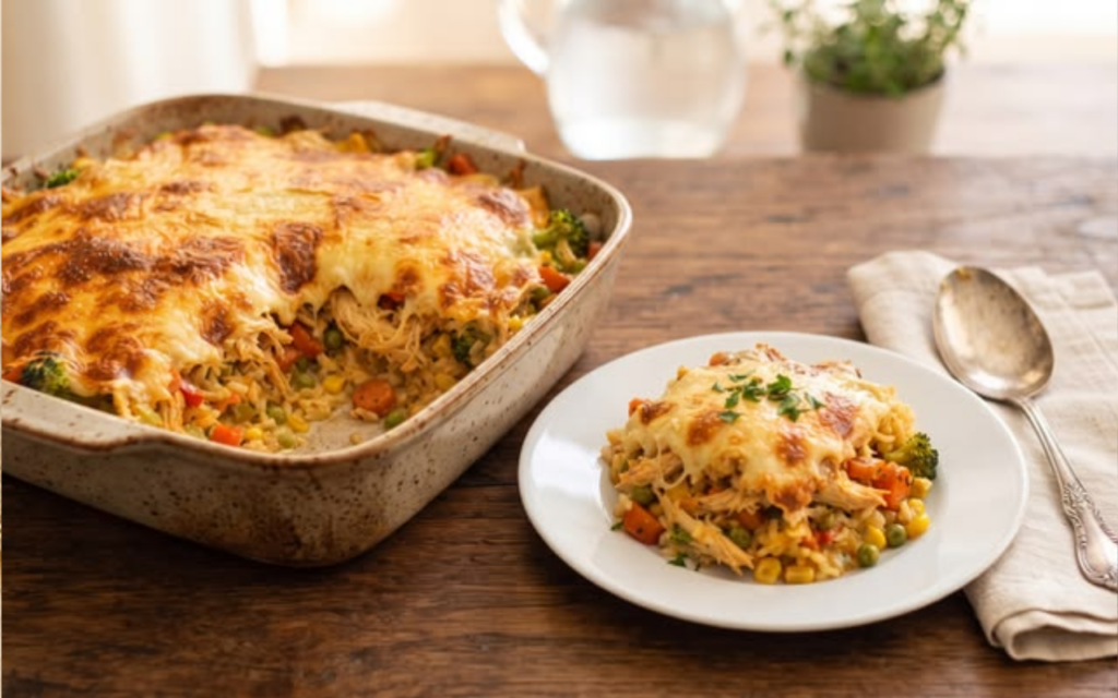 Arroz de Forno Cremoso com Frango